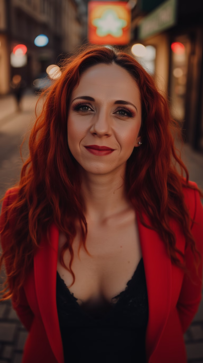 Tereza Škraňka — AI photoshoot portrait