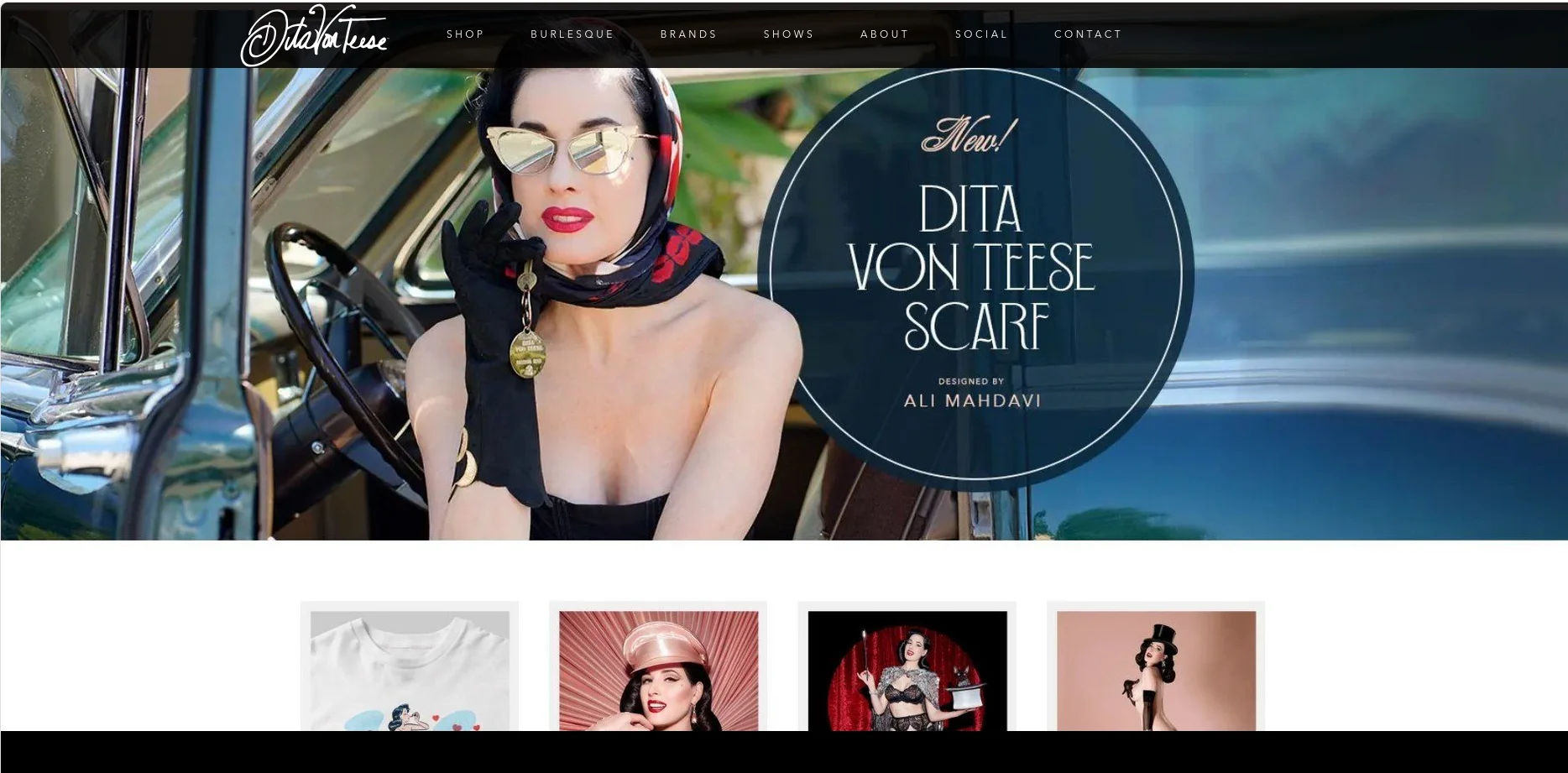 Dita Von Teese, lover brand archetype in performance