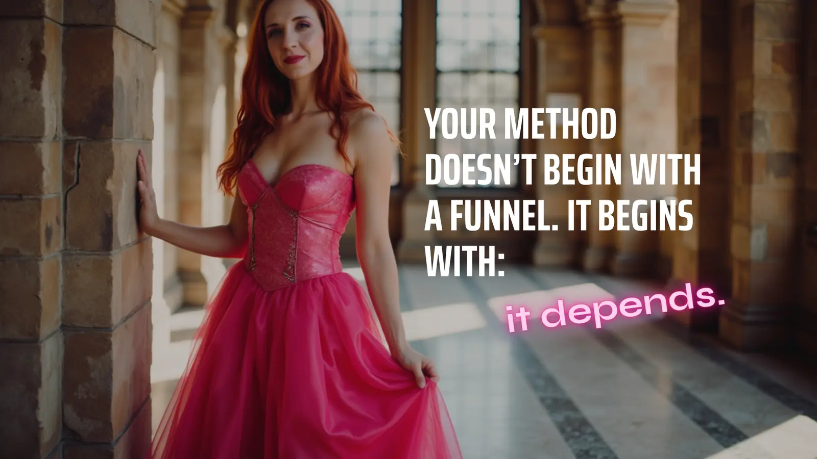 How to scale a booked-out business without a course — editorial portrait by Tereza Škraňka