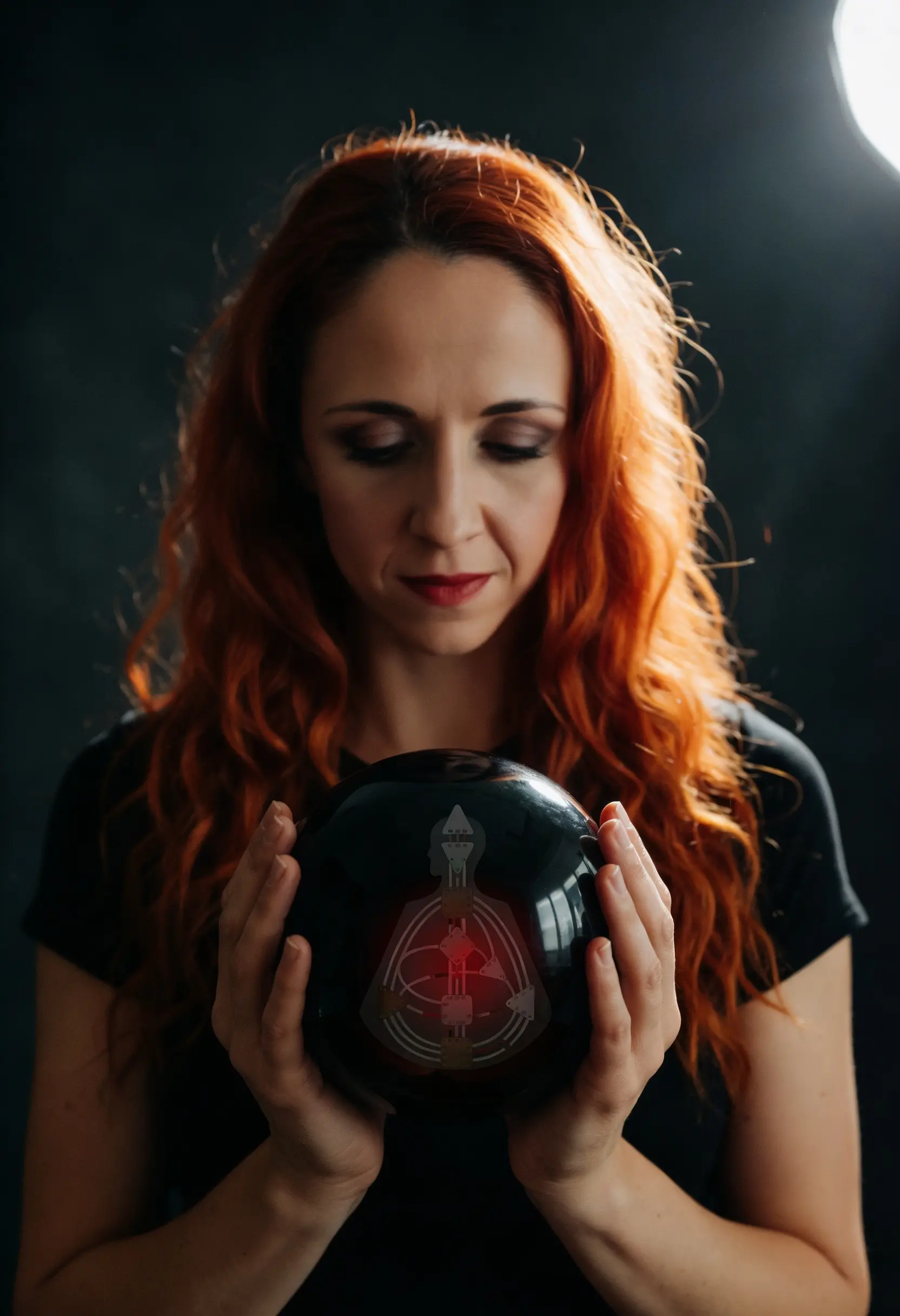 Tereza Škraňka in her element — the Oracle seeing, pattern recognition work that sits beneath the visible brand surface