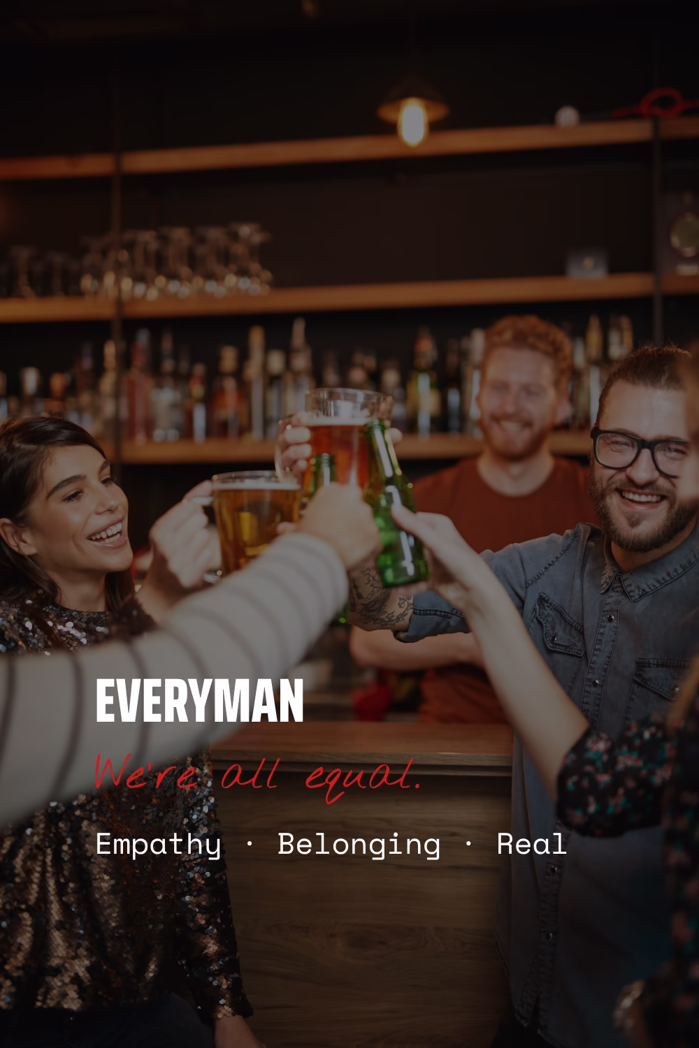 Everyman brand archetype card — empathy, belonging, real