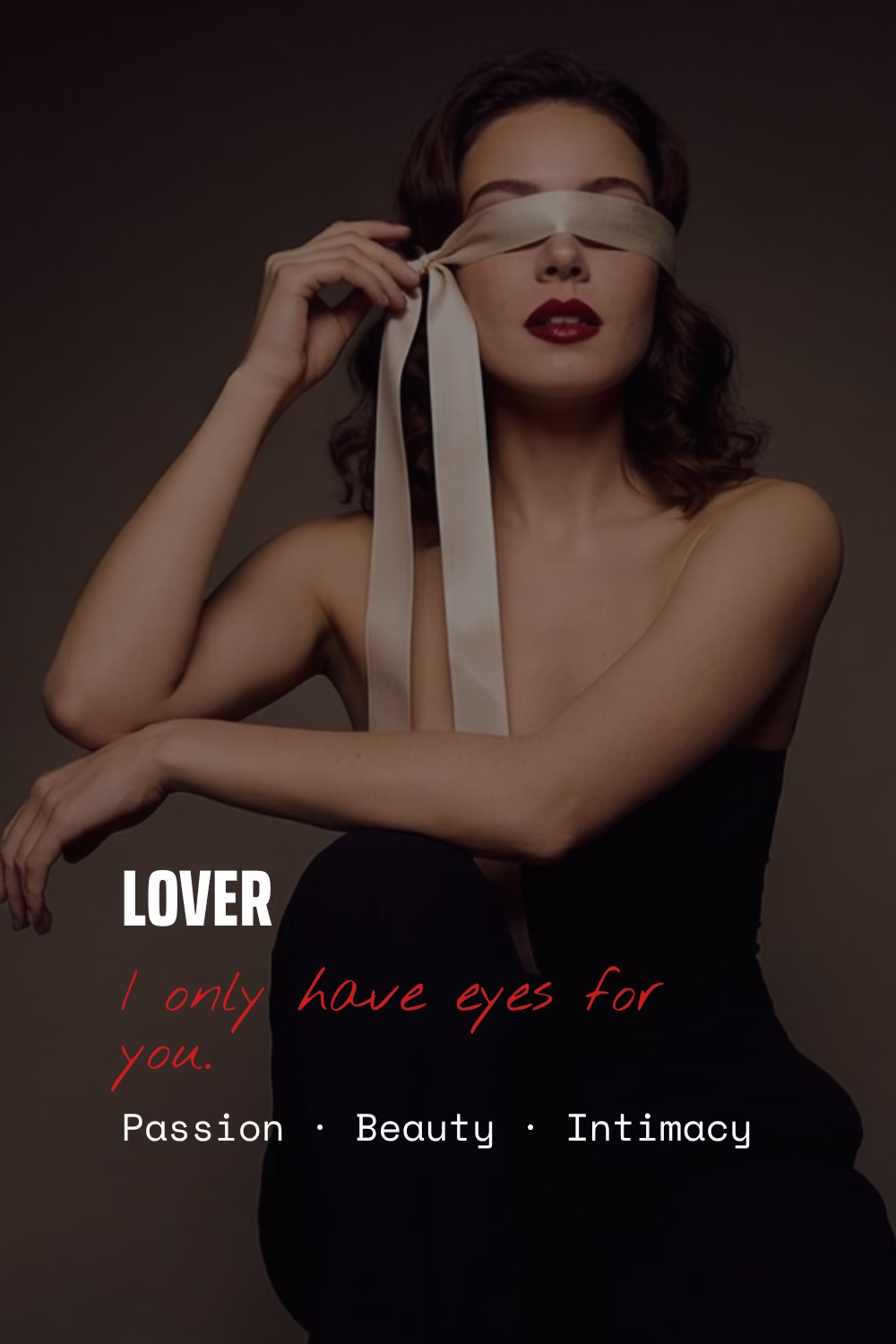 Lover brand archetype card — passion, beauty, intimacy