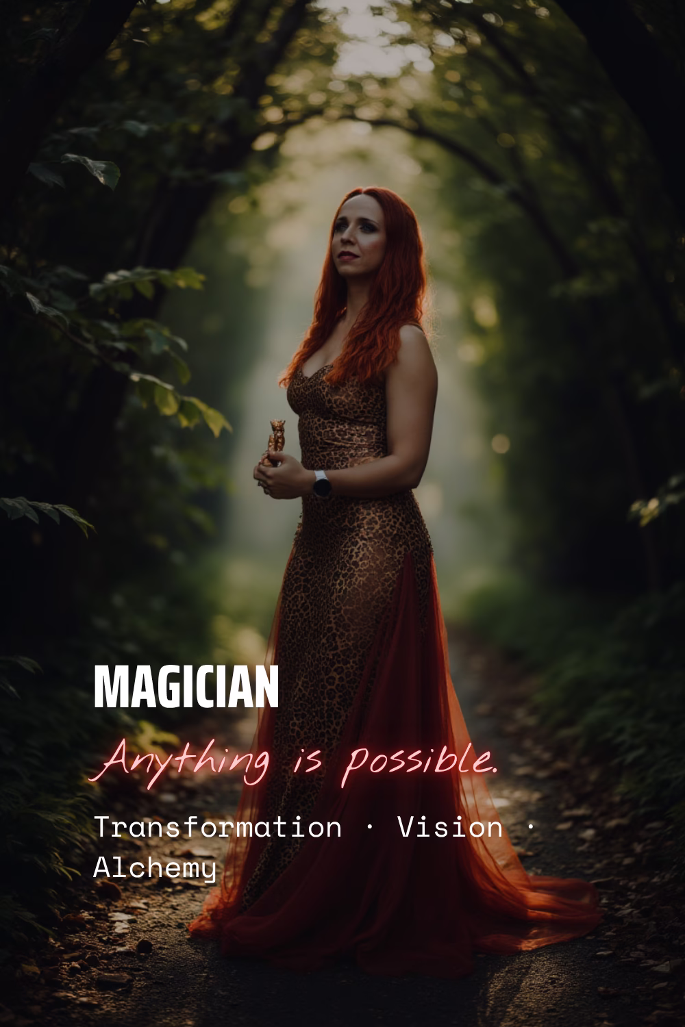 Magician brand archetype card — transformation, vision, alchemy