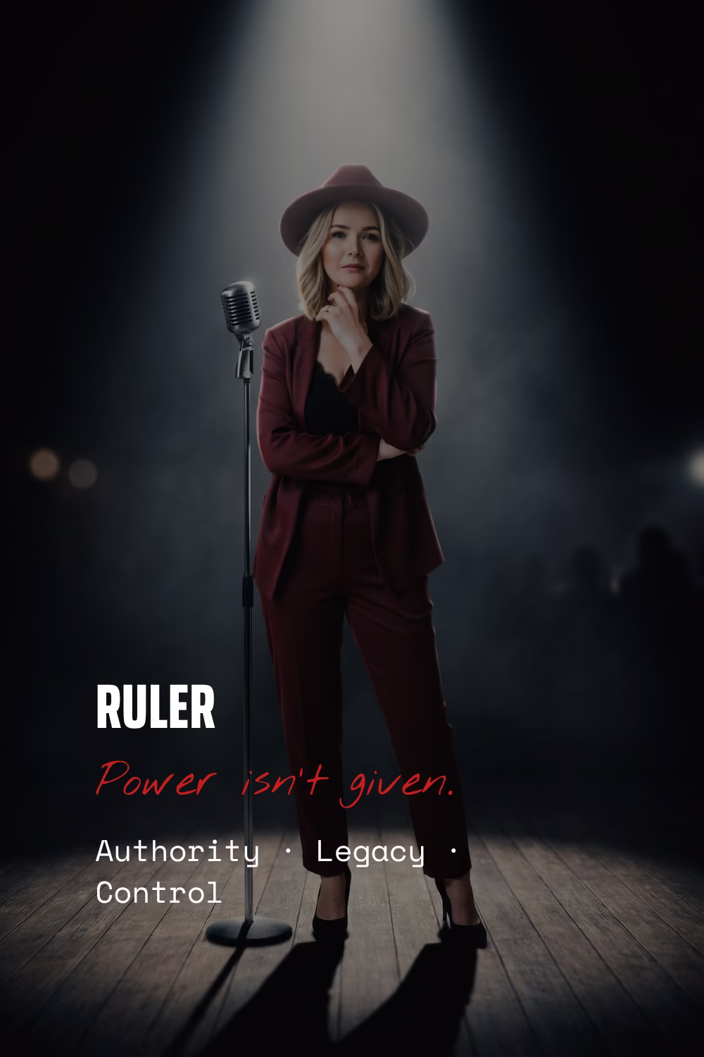 Ruler brand archetype card — authority, legacy, control
