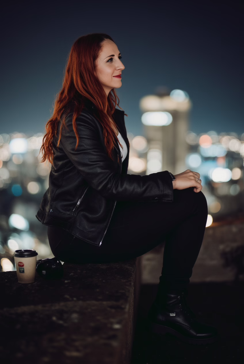 AI photoshoot rooftop cinematic personal brand photography