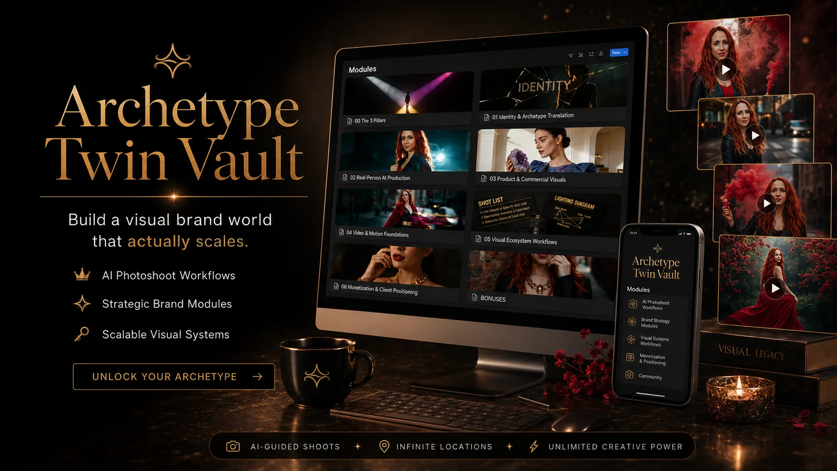 The Archetype Twin Vault — AI Photoshoot and Video Edition